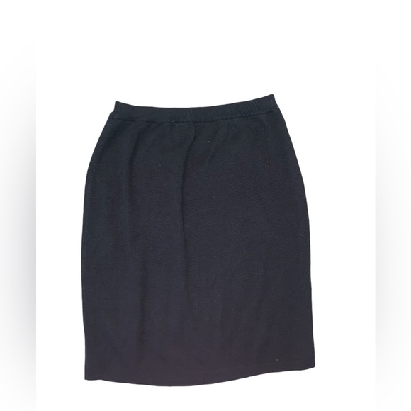 Norton Studio Vintage Black Knit Skirt - Picture 2 of 9